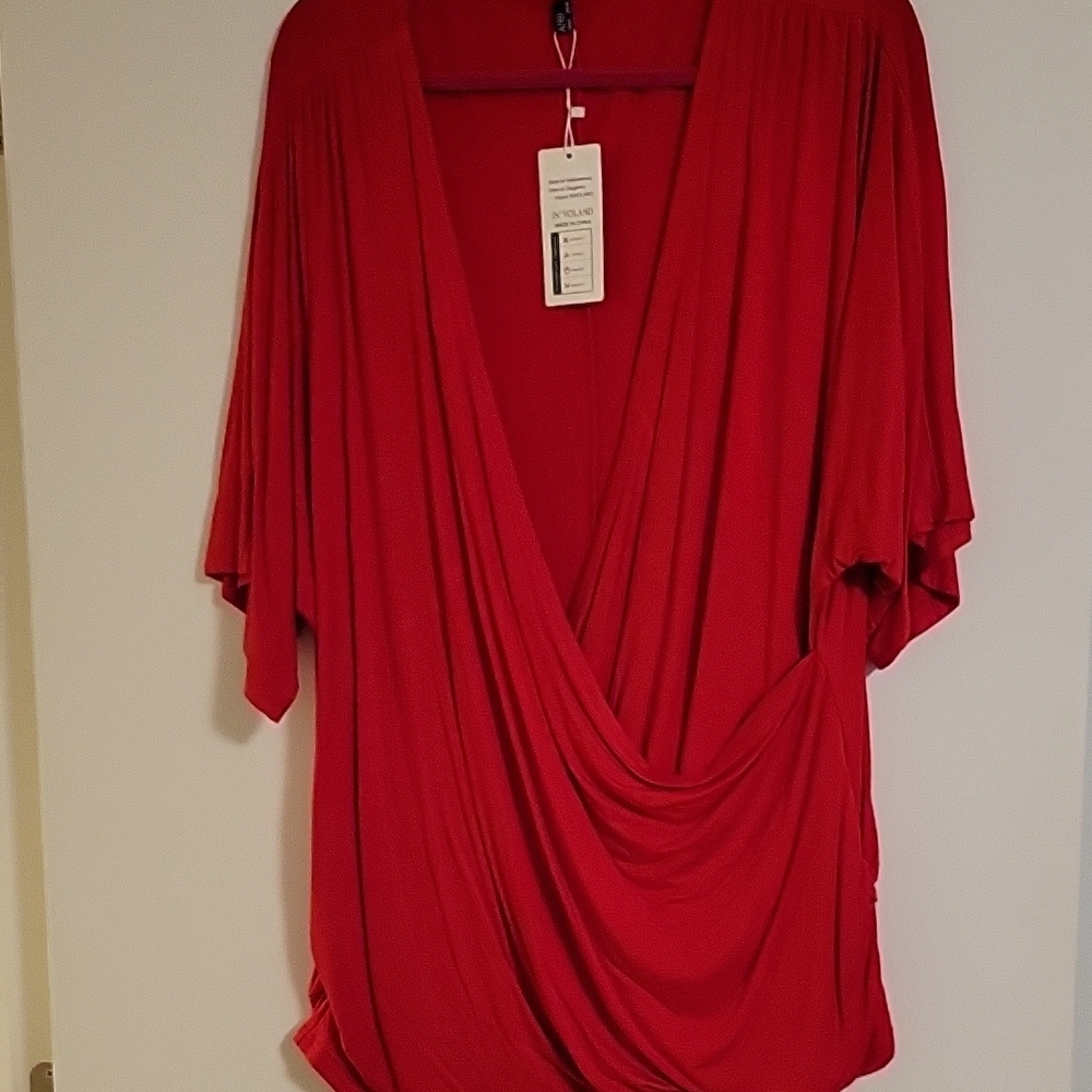 NWT - Elegant Red Women's Top